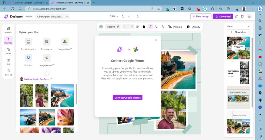 Screenshot MS Designer