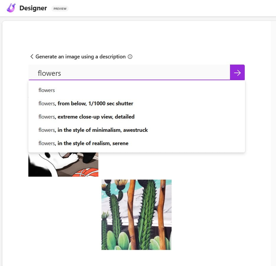 Screenshot MS Designer